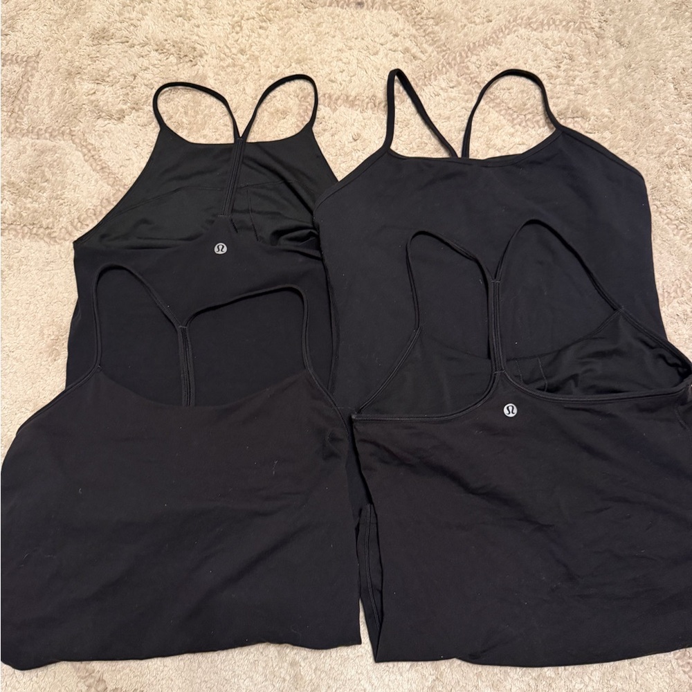 lululemon athletica Black Tank Tops